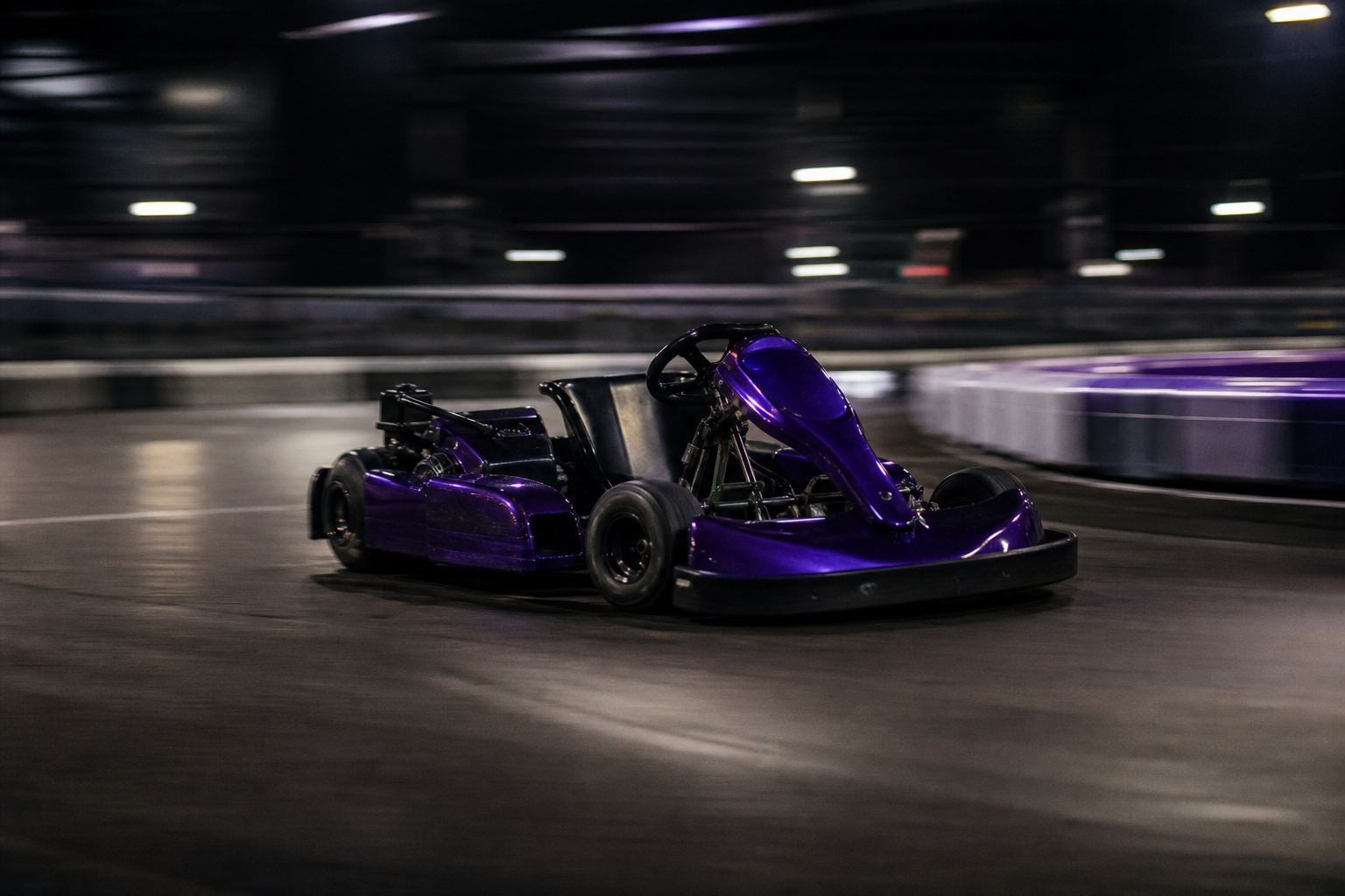 Fats Racing GoKart With Purple Accents